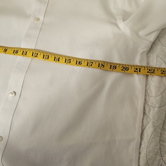 Tommy Hilfiger Men's Classic White Regular Fit  Shirt Size 15 1/2 34/35 - Picture 5 of 7